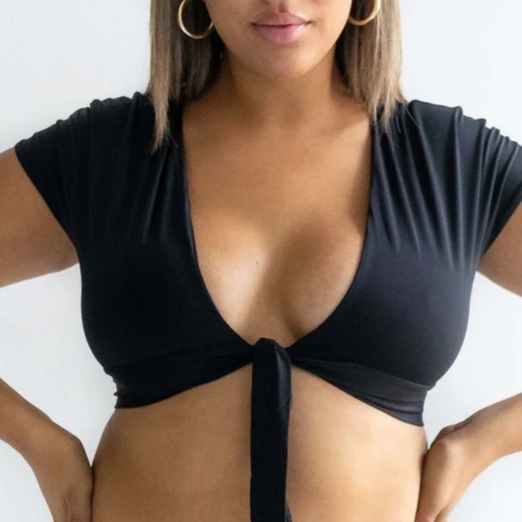 437 Robyn bikini top black - Picture 2 of 8